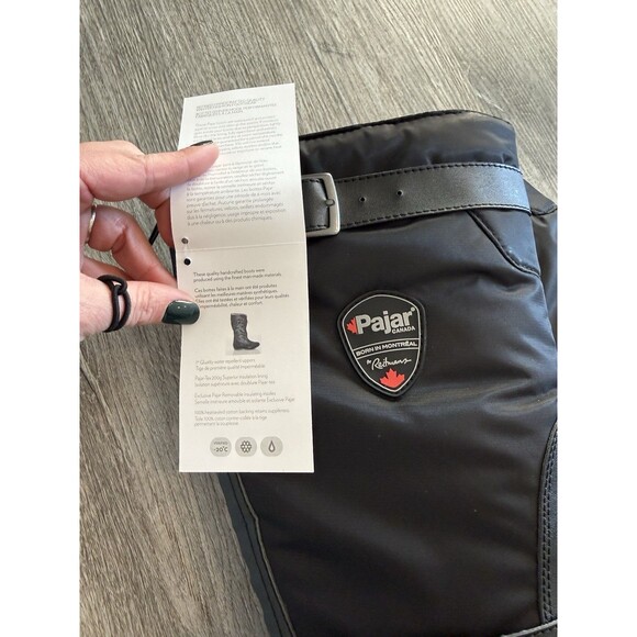 Pajar Canada RORY Women's Insulated Rain Boots - Black, SIZE 6. NEW With Tags - Picture 2 of 12